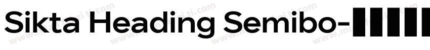 Sikta Heading Semibo字体转换